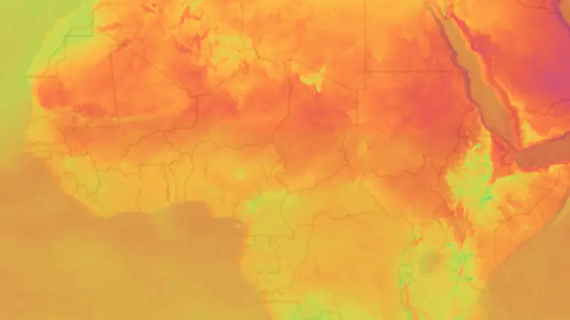 Teplota weather map