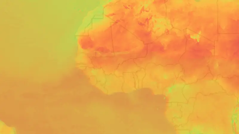 Teplota weather map