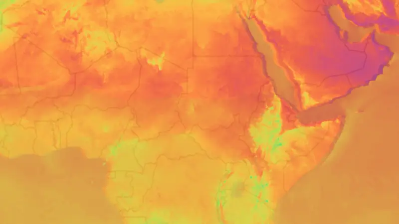 Teplota weather map