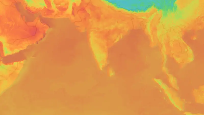 Teplota weather map