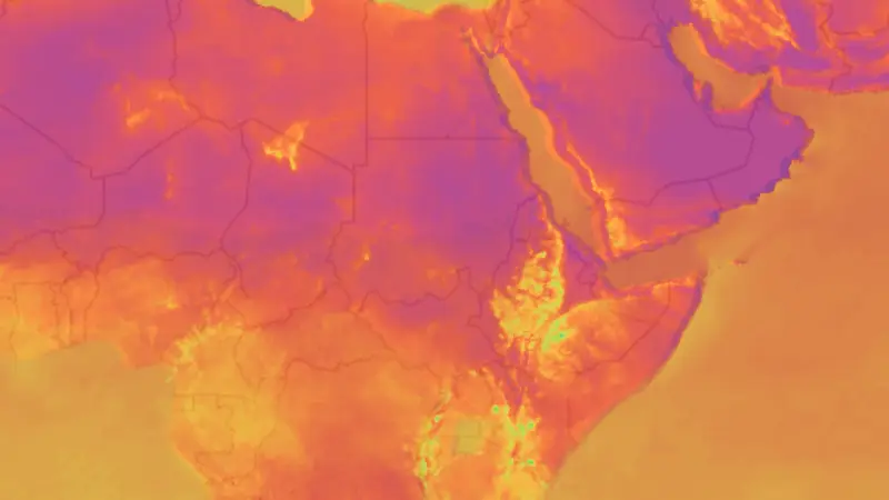 دما weather map