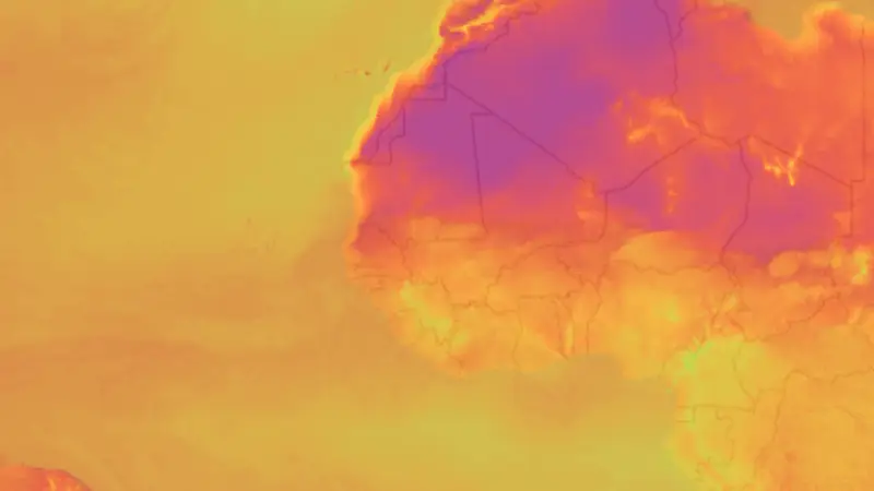 Temperatur weather map