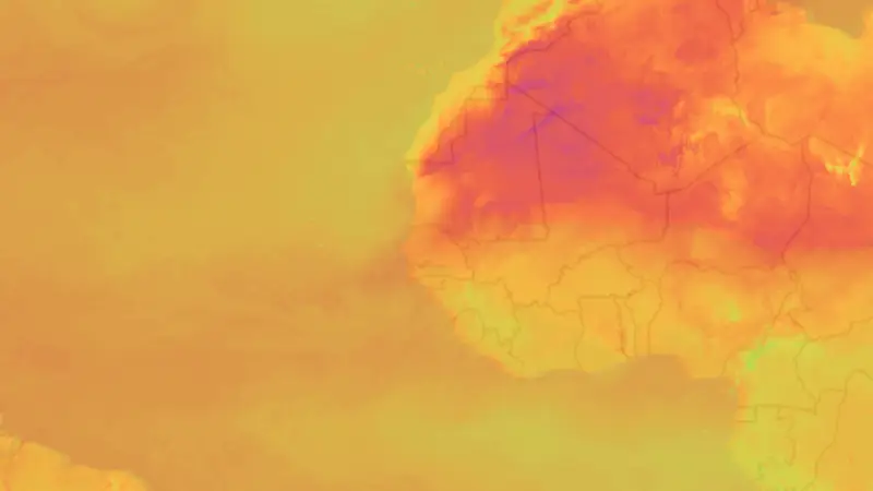 Temperatuur weather map
