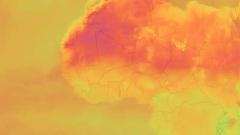 Temperatura weather map