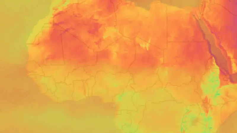 Teplota weather map