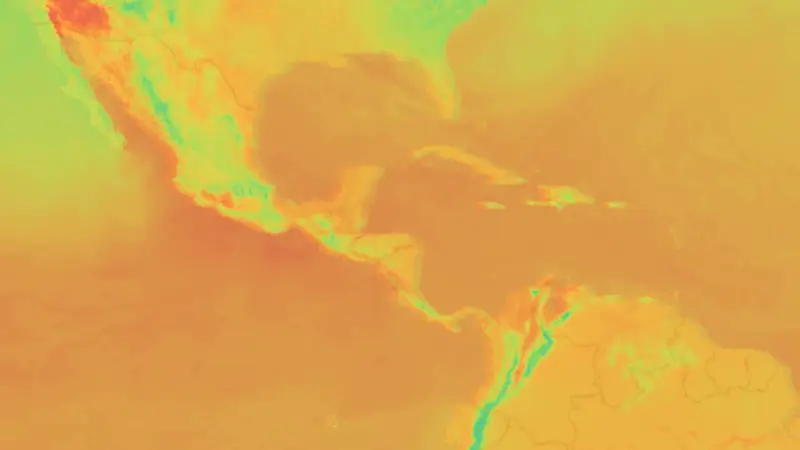 Teplota weather map