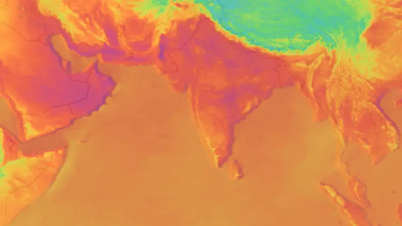 Température weather map
