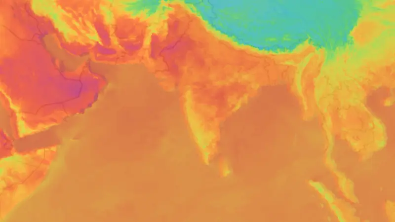 Temperatur weather map