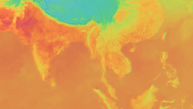 Temperatura weather map