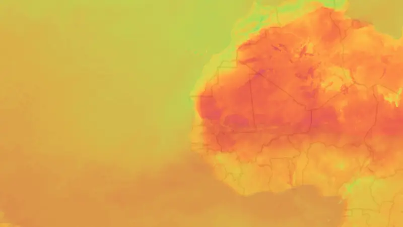 Teplota weather map