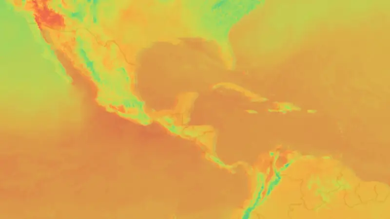 Teplota weather map
