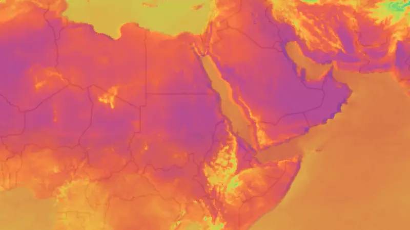 دما weather map