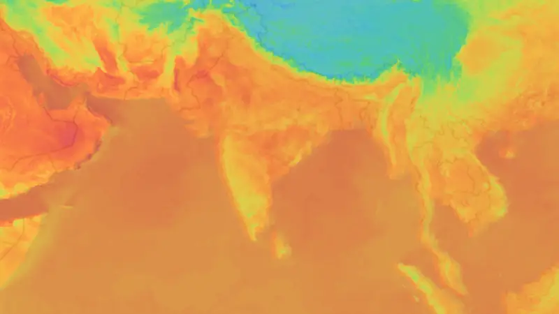 Temperatura weather map