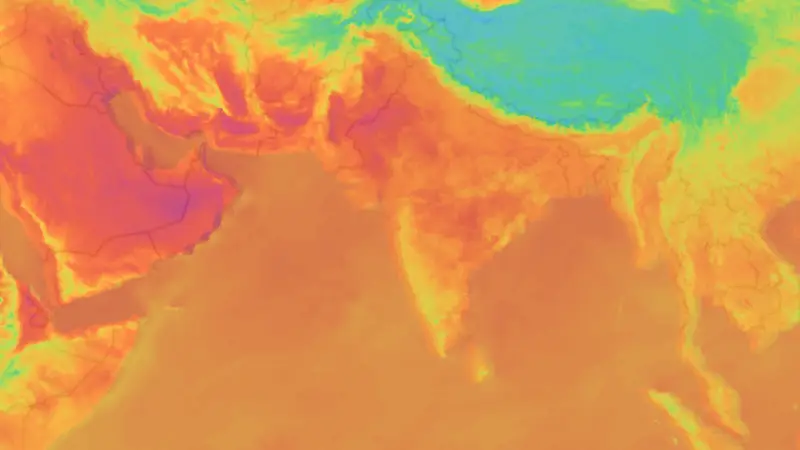तापमान weather map