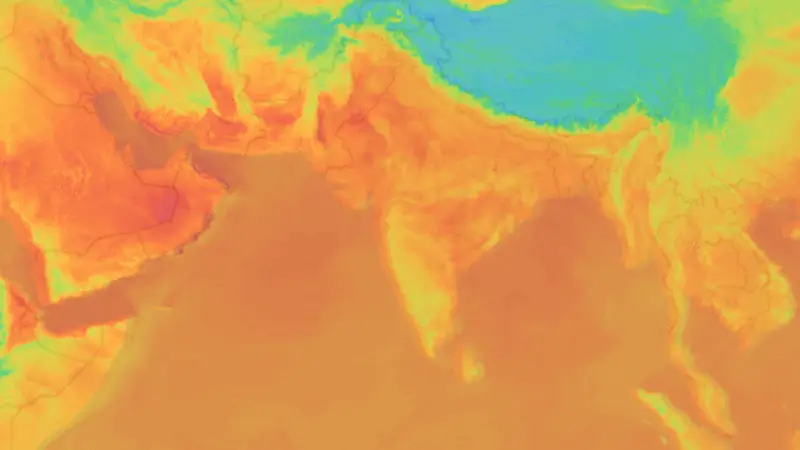 Sıcaklık weather map