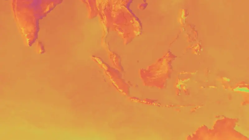 Température weather map