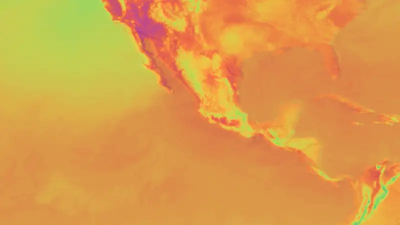 Temperatuur weather map
