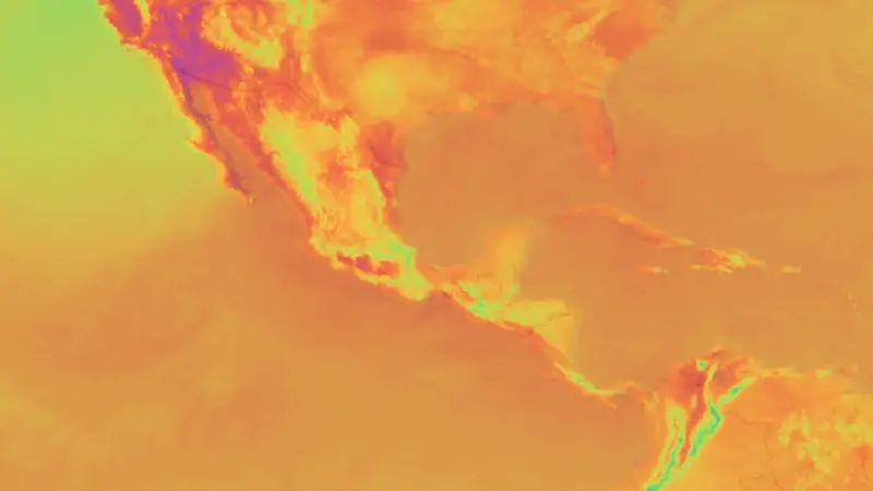 Temperatuur weather map