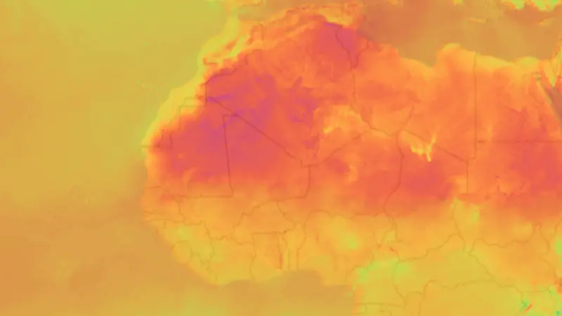 Temperatur weather map
