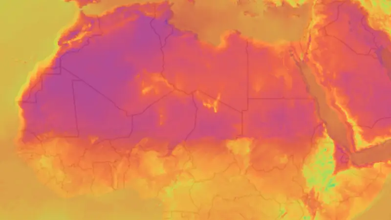 دما weather map