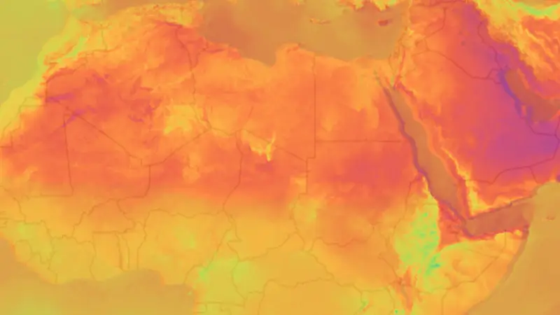 دما weather map