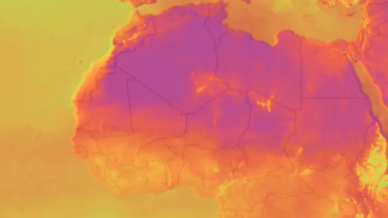 دما weather map