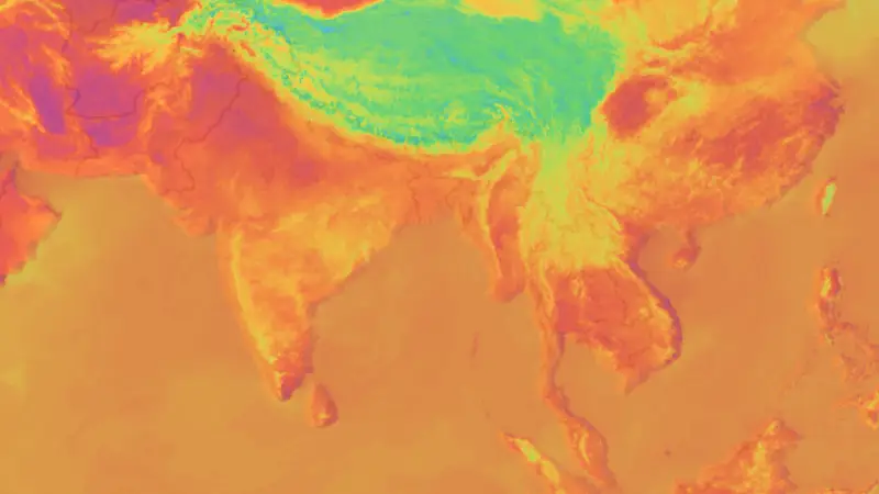 Temperatura weather map