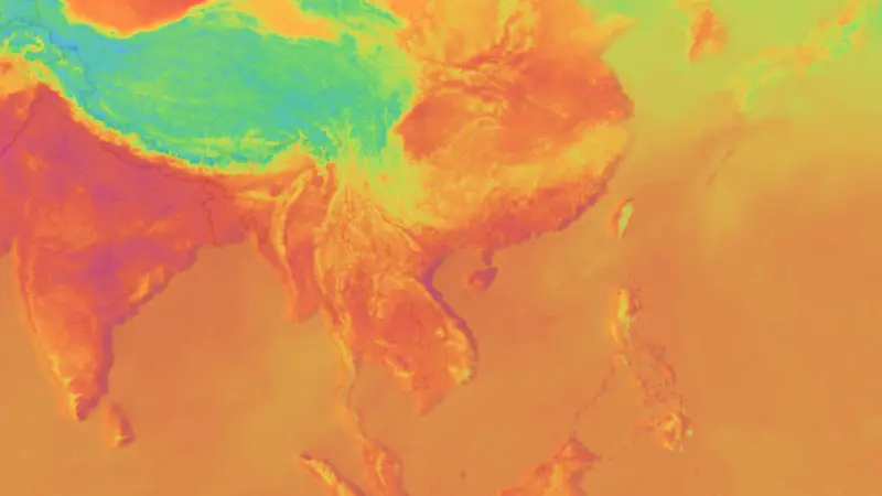 Temperatura weather map