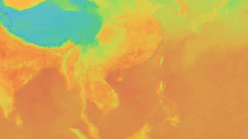 Teplota weather map