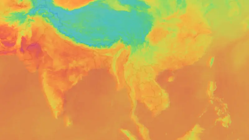Teplota weather map