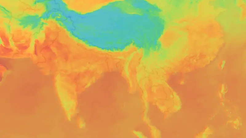 Hőmérséklet weather map