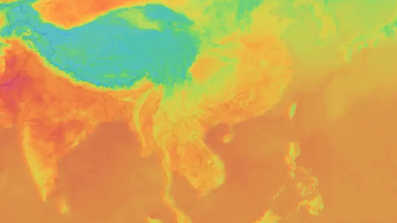 Teplota weather map