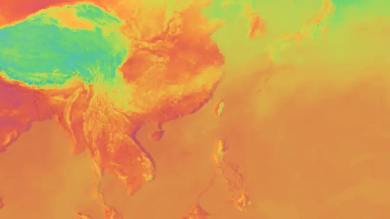 Température weather map