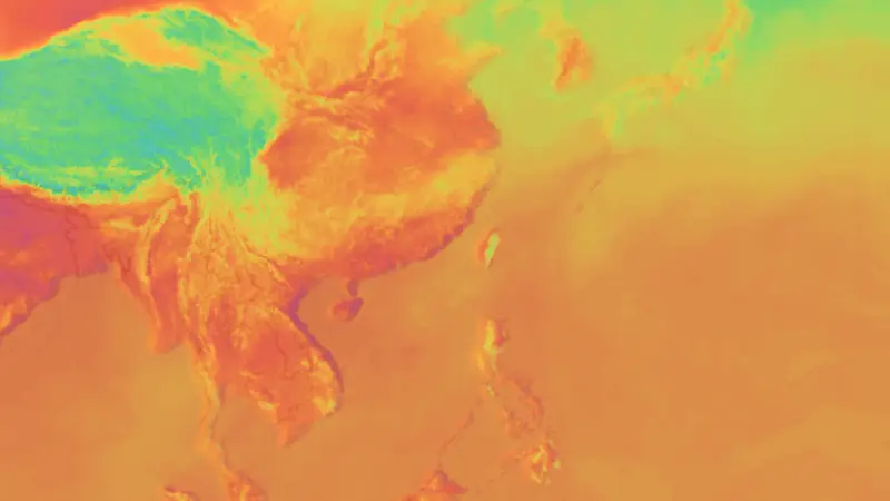 Teplota weather map