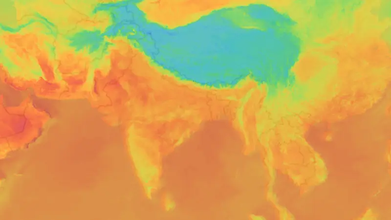 Temperatura weather map