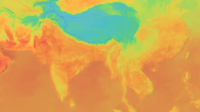 Température weather map