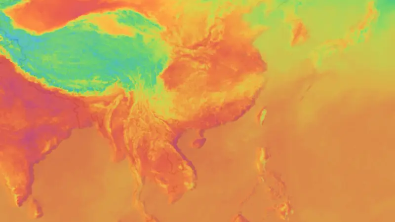Temperatura weather map