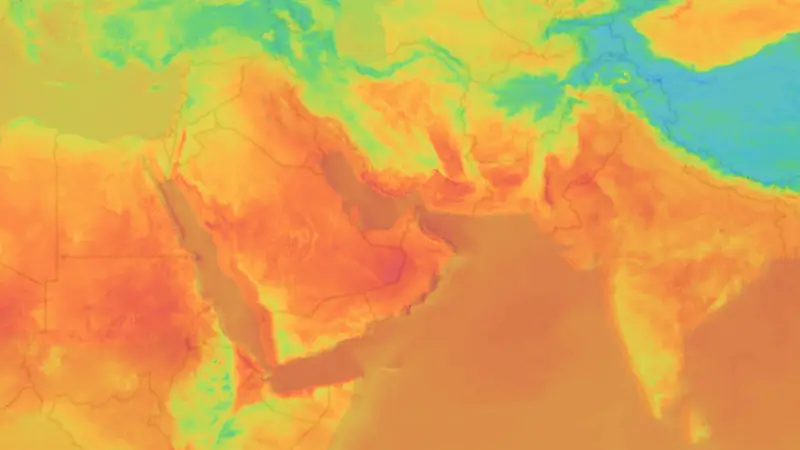 तापमान weather map
