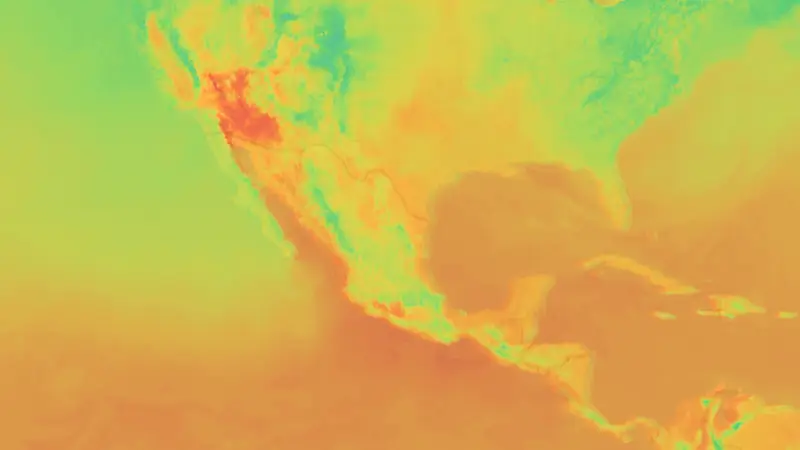 Hőmérséklet weather map
