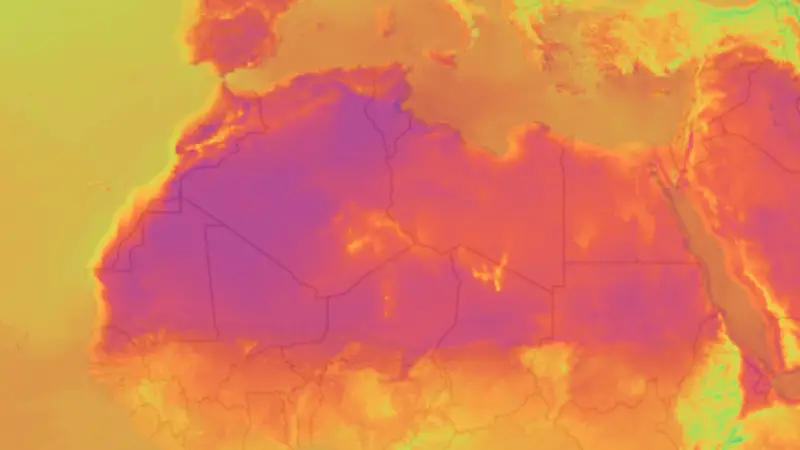 Temperatur weather map