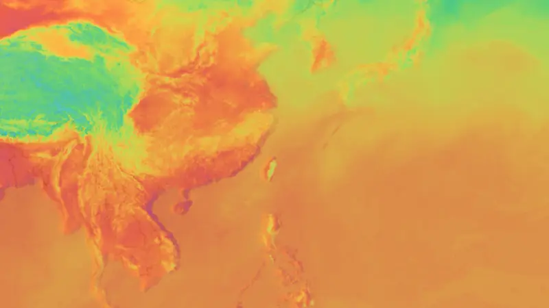 Teplota weather map