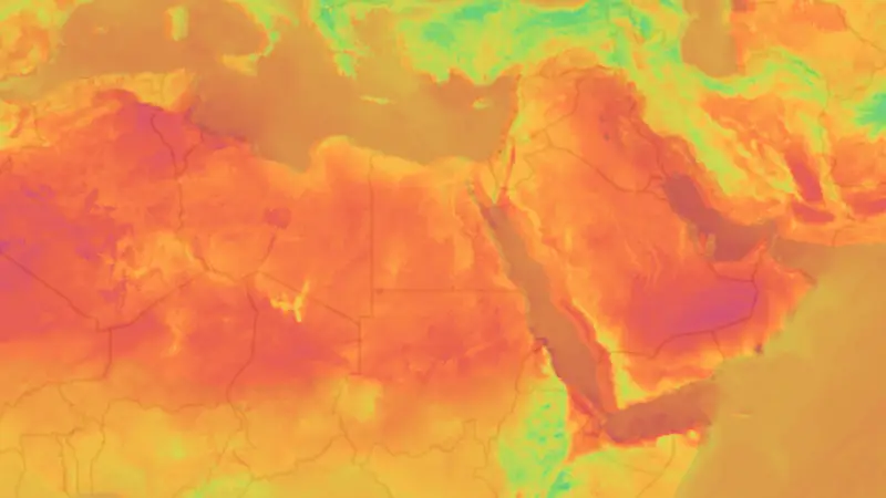 دما weather map