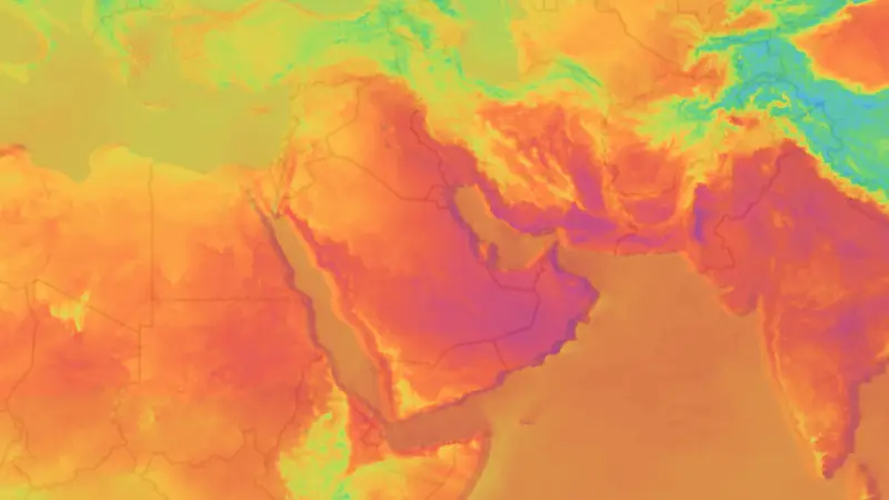 Sıcaklık weather map