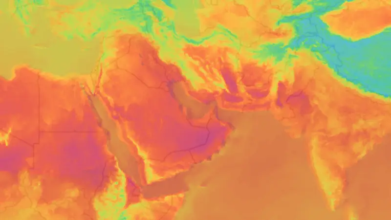 तापमान weather map