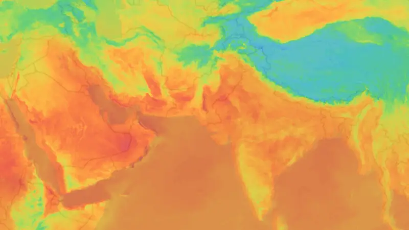 Sıcaklık weather map