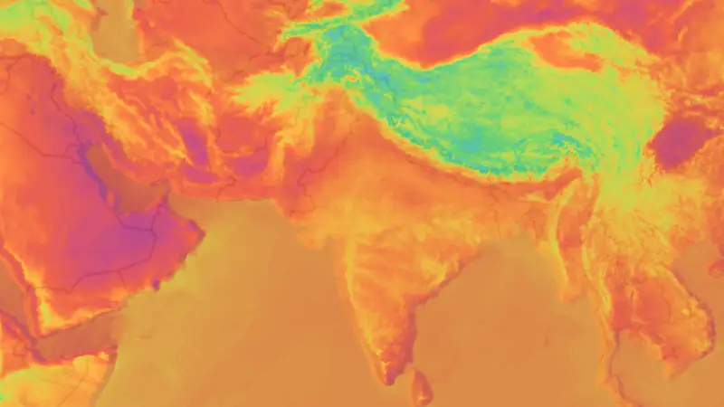 Temperatura weather map