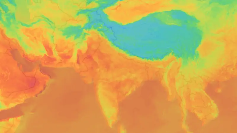 Temperatura weather map