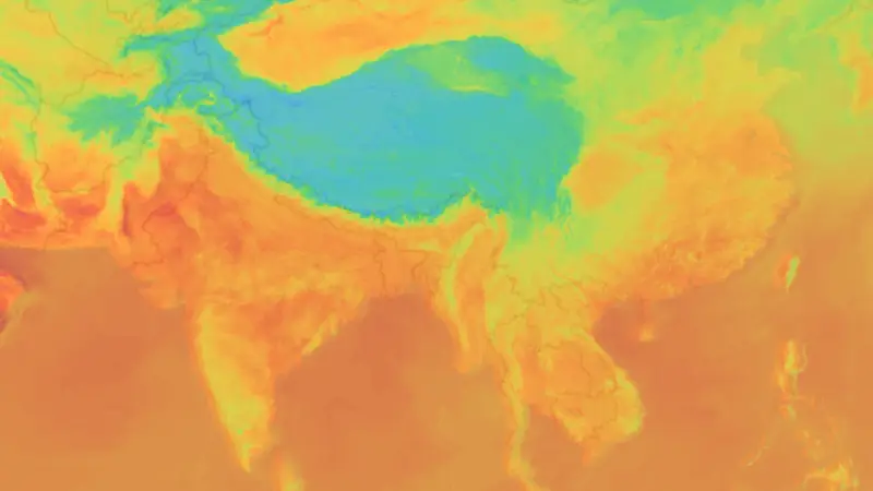Hőmérséklet weather map