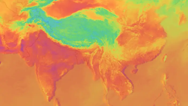 Temperatura weather map