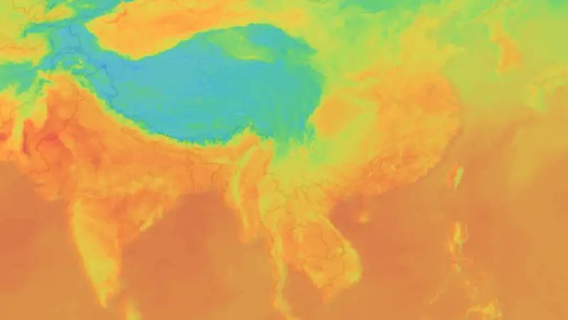 तापमान weather map